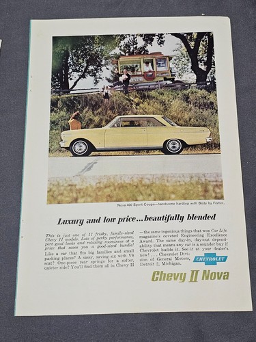 Vintage 1962 print chevy ll - print, ad