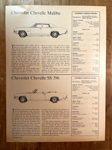 Original 1967 chevrolets - 1967,