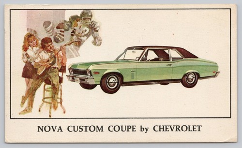 Postcard 1970 chevrolet nova - postcard,