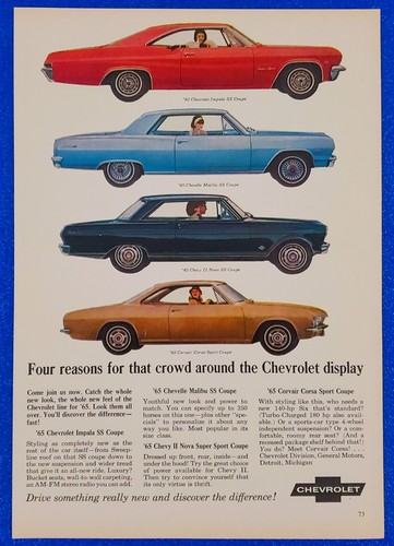 1965 chevy dealer line - chevy,