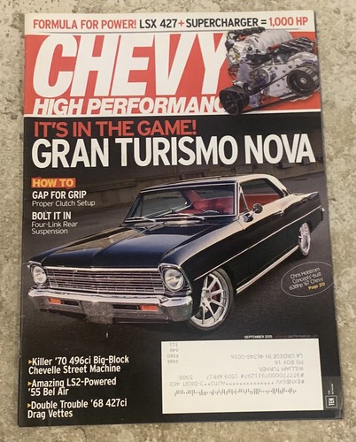 Chevy high performance - chevy,