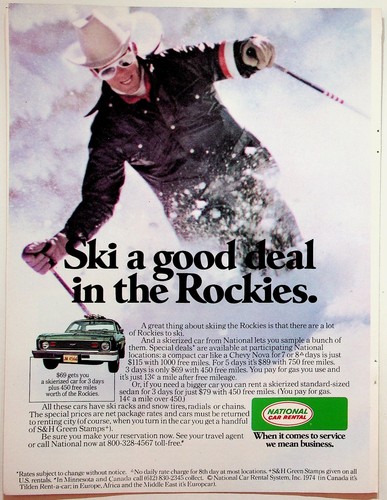 National car rental - car, vintage