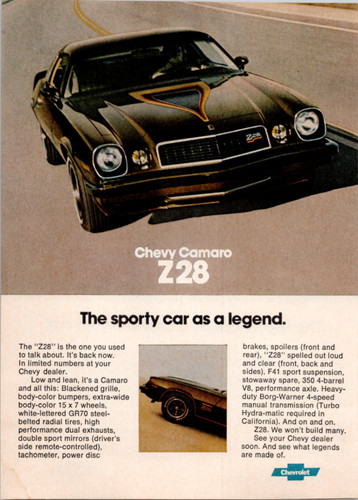 Chevy 1977 camaro z28 nova - chevy,