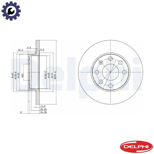 Brake disc bg2148 for - brake,