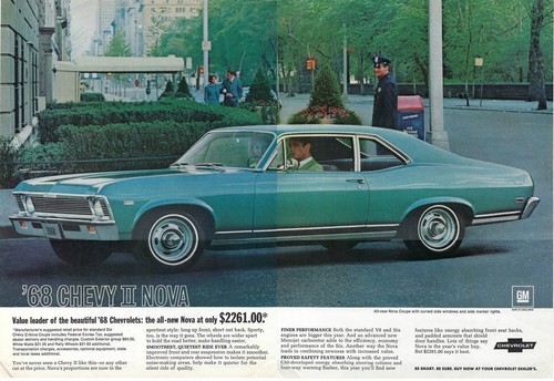 1968 chevrolet nova - ii, coupe