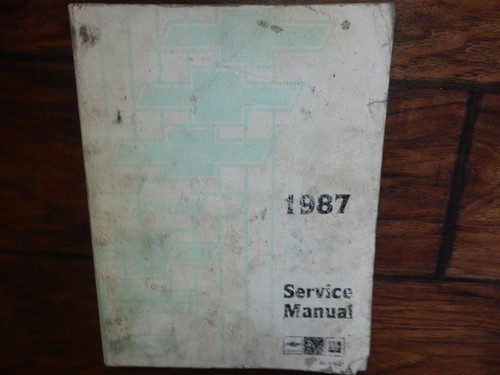 1987 chevrolet nova service - chevrolet,