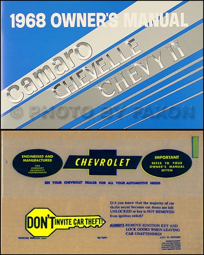1968 owners manual with - 1968,
