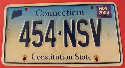 2003 connecticut license plate - connecticut,