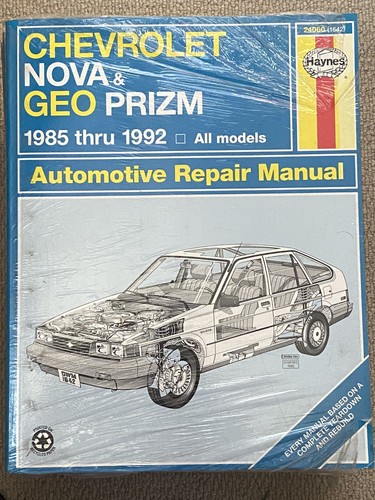 Haynes manual chevy nova geo - haynes,