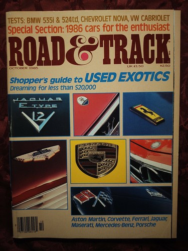 Road and track october 1985 - road,