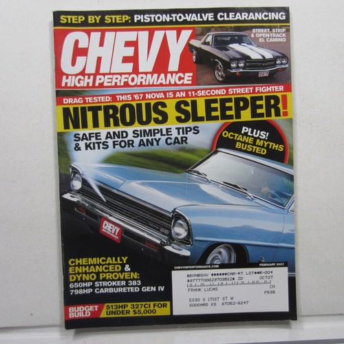 Chevy high performance feb - performance,