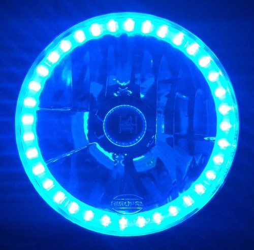 Blue halo headlights angel - blue,