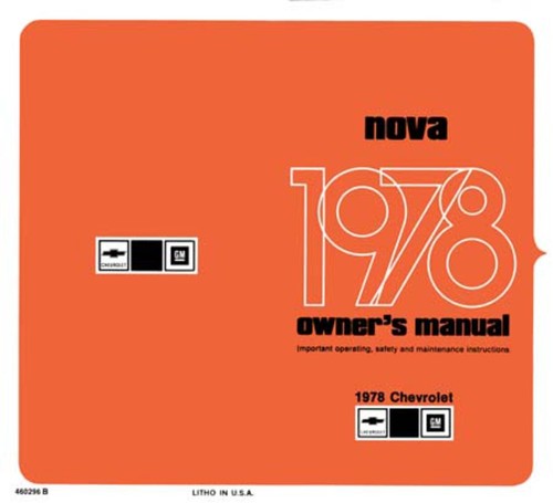 1978 chevrolet nova - 1978, owner's