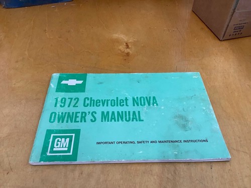 1972 nova owners manual 2nd - nova, manual-2nd
