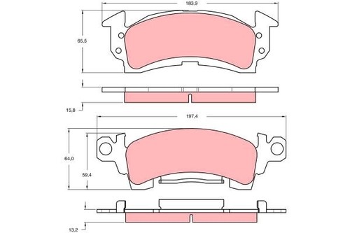 Trw gdb742 brake - trw,