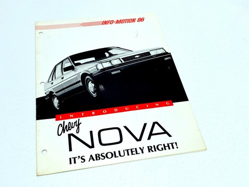 1986 chevrolet nova product - 1986,