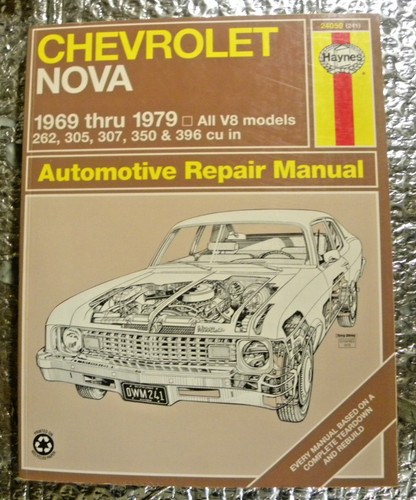 Haynes chevrolet nova - nova/all, v8