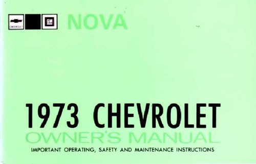 1973 chevrolet nova owner - chevrolet, owner's